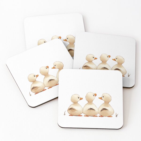 Item preview, Back view of ducklings sitting in a row. designed and sold by Tee Studio.