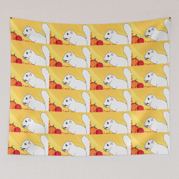 Item preview, pumpkin and white squirrel designed and sold by icedragonart77.