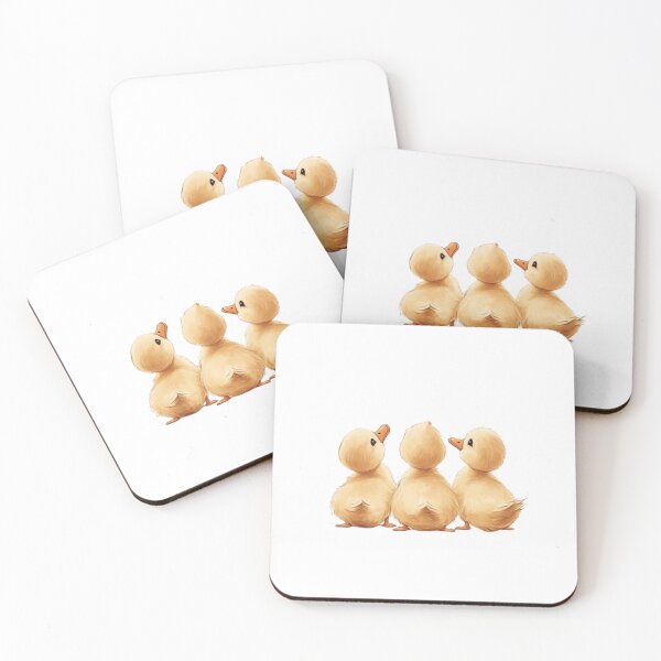 Item preview, Ducklings in a row, cartoon back view. designed and sold by Tee Studio.
