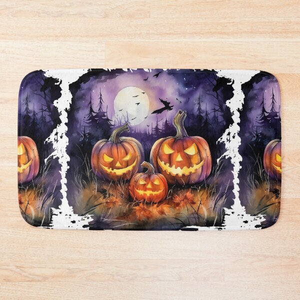 Item preview, Watercolor Spooky Pumpkins, Halloween designed and sold by ArtPixelHaven.