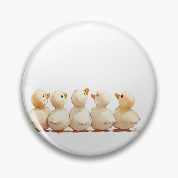 Item preview, Back-facing ducklings in a row, cartoon. designed and sold by Tee Studio.