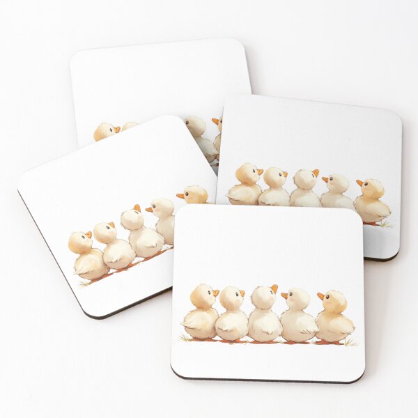 Item preview, Back-facing ducklings in a row, cartoon. designed and sold by Tee Studio.