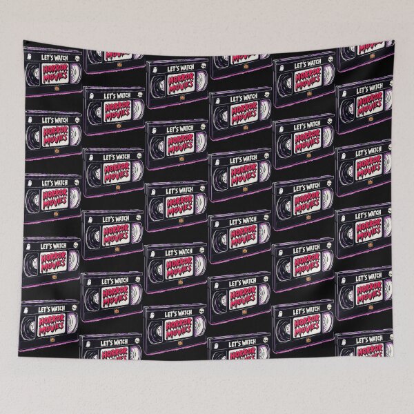 Item preview, Lets Watch Horror Movies Retro Video Tape designed and sold by TomFrontierArt.