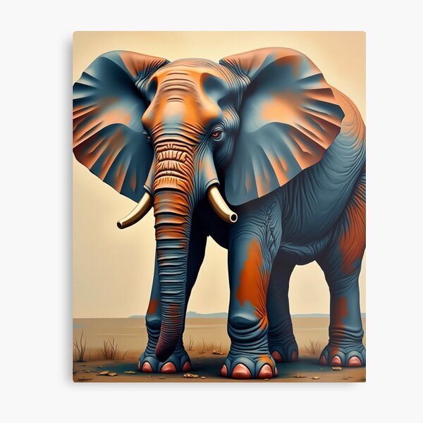 Item preview, Elephant Portrait Cubist Design  designed and sold by UniqueDuoDesign.