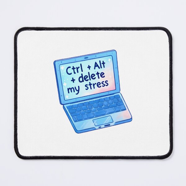 Item preview, Ctrl Alt Delete My Stress - Blue Laptop designed and sold by UmbrellaStudio1.
