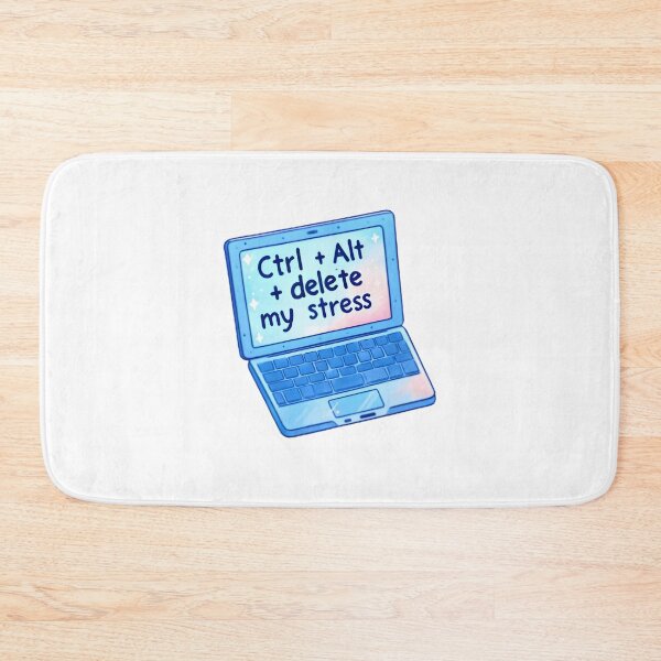 Item preview, Ctrl Alt Delete My Stress - Blue Laptop designed and sold by UmbrellaStudio1.