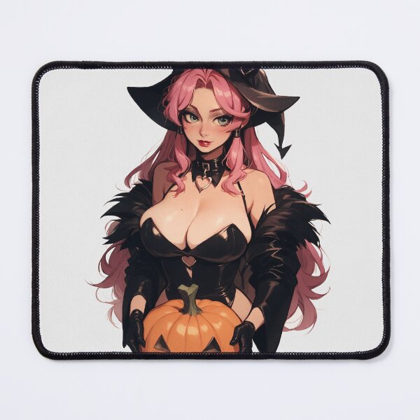 Item preview, Hot Halloween Girl with Pink hair designed and sold by WaifuBrowser.