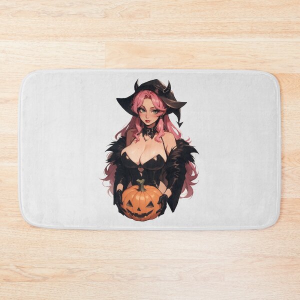 Item preview, Hot Halloween Girl with Pink hair designed and sold by WaifuBrowser.