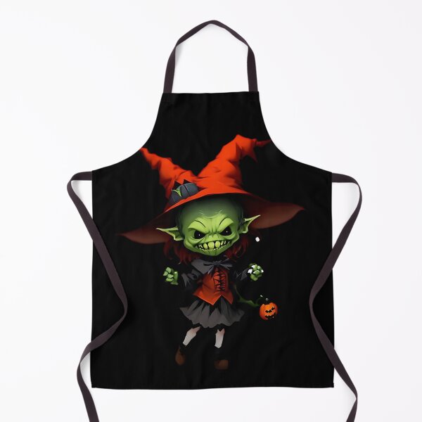 Item preview, Halloween Chibi Goblin Witch designed and sold by WitMeme.