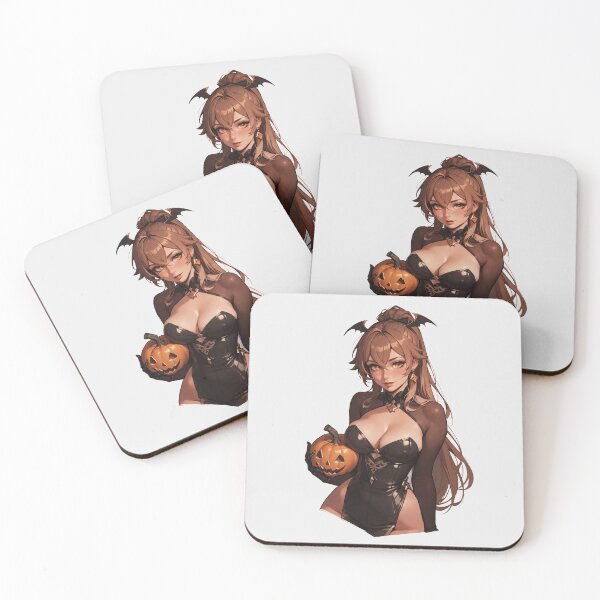 Item preview, Hot Halloween Girl with Brown hair designed and sold by WaifuBrowser.