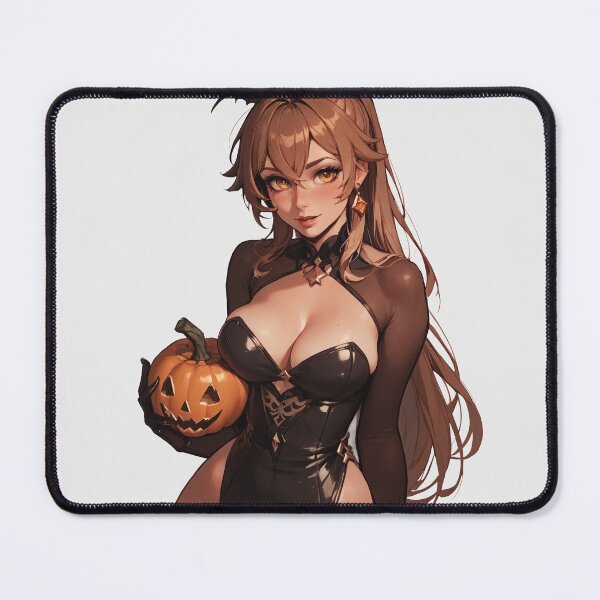 Item preview, Hot Halloween Girl with Brown hair designed and sold by WaifuBrowser.