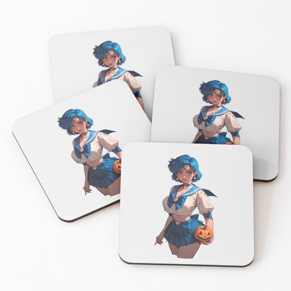 Item preview, Hot Halloween Girl with Blue hair designed and sold by WaifuBrowser.