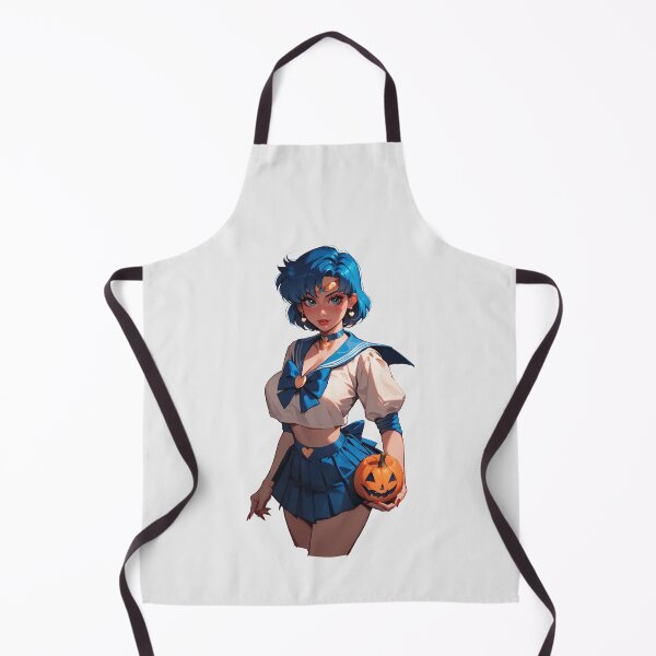 Item preview, Hot Halloween Girl with Blue hair designed and sold by WaifuBrowser.
