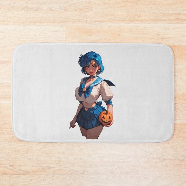 Item preview, Hot Halloween Girl with Blue hair designed and sold by WaifuBrowser.