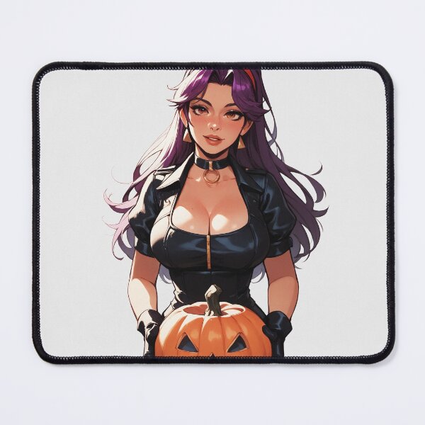 Item preview, Hot Halloween Girl with Purple hair designed and sold by WaifuBrowser.