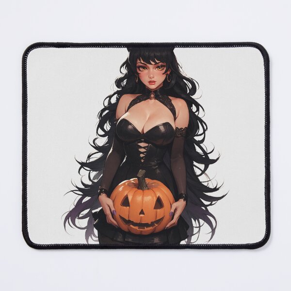 Item preview, Hot Halloween Girl with Black Hair designed and sold by WaifuBrowser.
