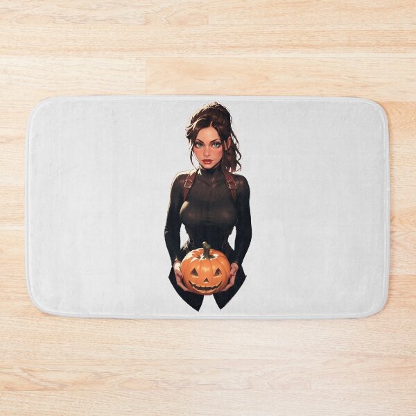 Item preview, Hot Halloween Girl with Brunette hair designed and sold by WaifuBrowser.