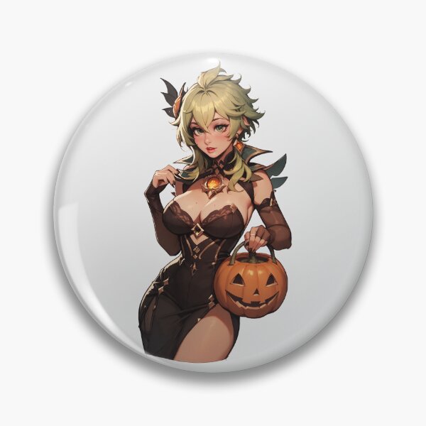 Item preview, Hot Halloween Girl with Green hair designed and sold by WaifuBrowser.
