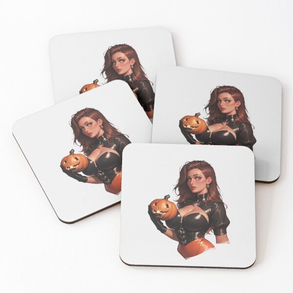 Item preview, Hot Halloween Girl with Brown hair designed and sold by WaifuBrowser.