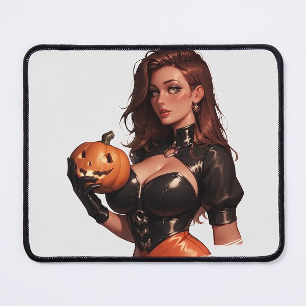 Item preview, Hot Halloween Girl with Brown hair designed and sold by WaifuBrowser.