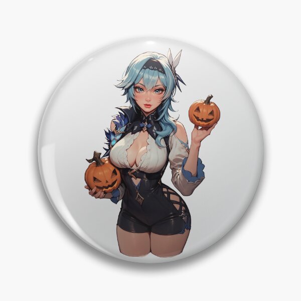 Item preview, Hot Halloween Girl with Blue hair designed and sold by WaifuBrowser.