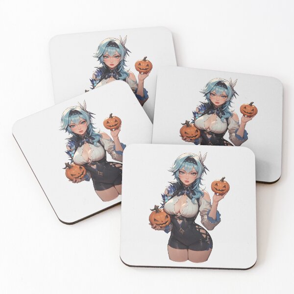 Item preview, Hot Halloween Girl with Blue hair designed and sold by WaifuBrowser.