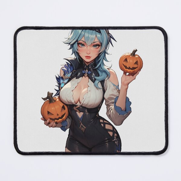 Item preview, Hot Halloween Girl with Blue hair designed and sold by WaifuBrowser.