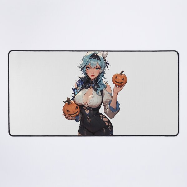 Item preview, Hot Halloween Girl with Blue hair designed and sold by WaifuBrowser.