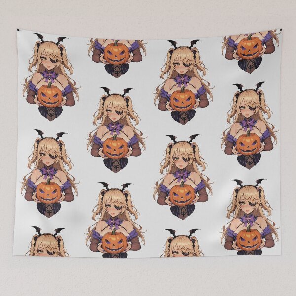 Item preview, Hot Halloween Girl with Blonde hair designed and sold by WaifuBrowser.