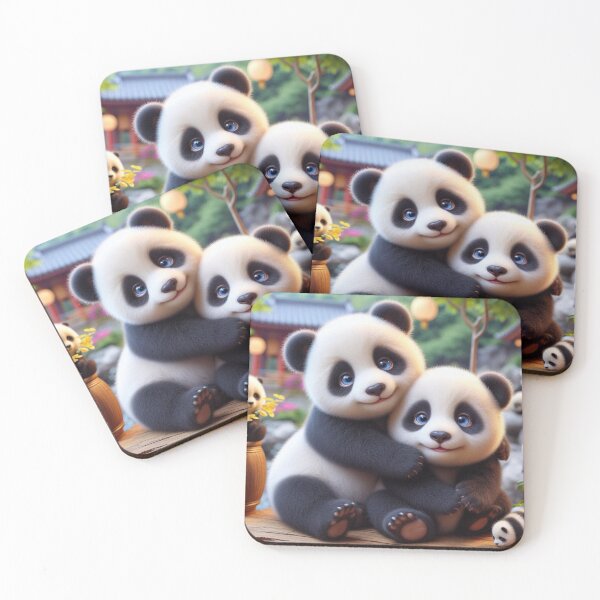 Item preview, Cuddling Pandas 3 designed and sold by PANDALOVEART.
