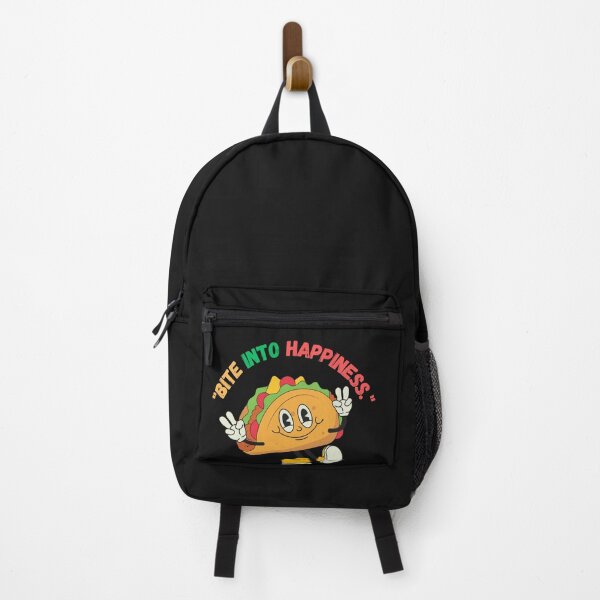 Taco Eating Expert Printed Backpack For Taco Lovers- outlets Funny Adult/Food Design Backpack