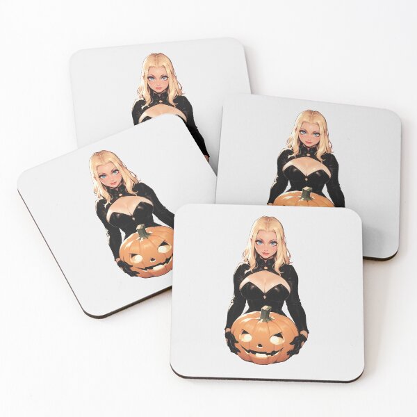 Item preview, Hot Halloween Girl with Blonde hair designed and sold by WaifuBrowser.