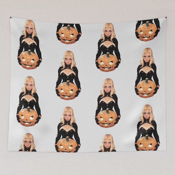 Item preview, Hot Halloween Girl with Blonde hair designed and sold by WaifuBrowser.