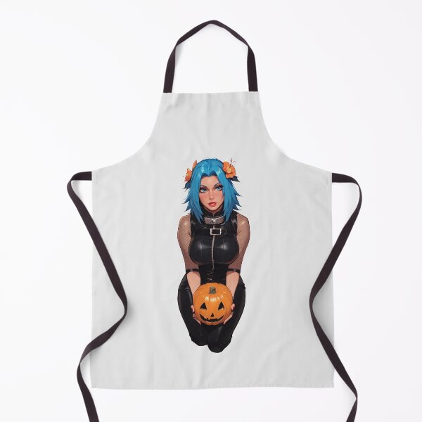 Item preview, Hot Halloween Girl with Blue hair designed and sold by WaifuBrowser.