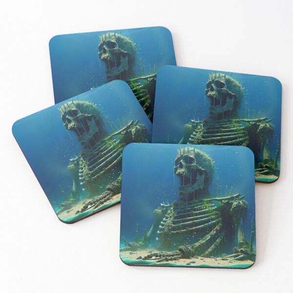 Item preview, Giant Skeleton Covered in Algae and Glass designed and sold by koreatvtea.