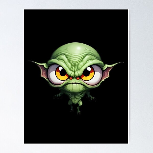 Item preview, Big-Eyed Mischievous Goblin designed and sold by WitMeme.