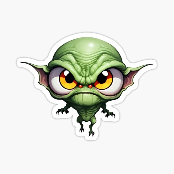 Item preview, Big-Eyed Mischievous Goblin designed and sold by WitMeme.