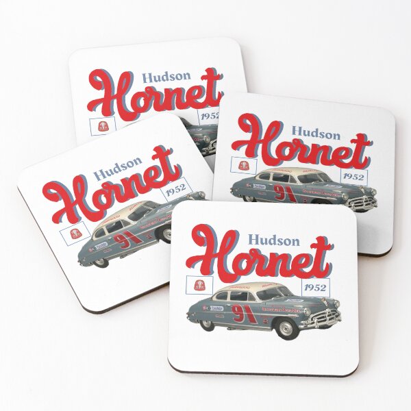 Item preview, Hudson Hornet 1952 racing shirt red white and blue designed and sold by cicadaadams.