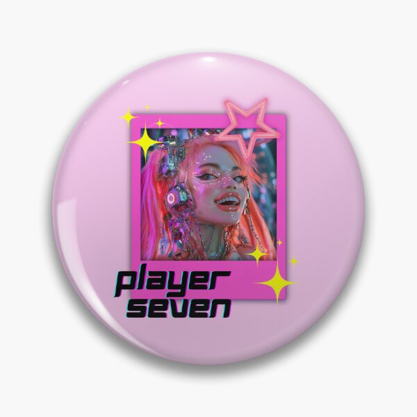 Item preview, Y2k girl pink photo player seven designed and sold by pinkuardesign.
