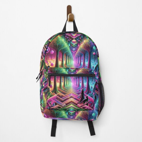 Item preview, Ethereal Neon Dreamscape: The Infinite Wiccan Forest designed and sold by Meta2Physical.