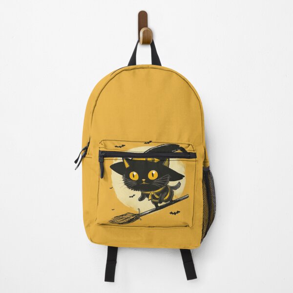 Item preview, Halloween Cat Riding Witch Broomstick  designed and sold by Wild-Co.