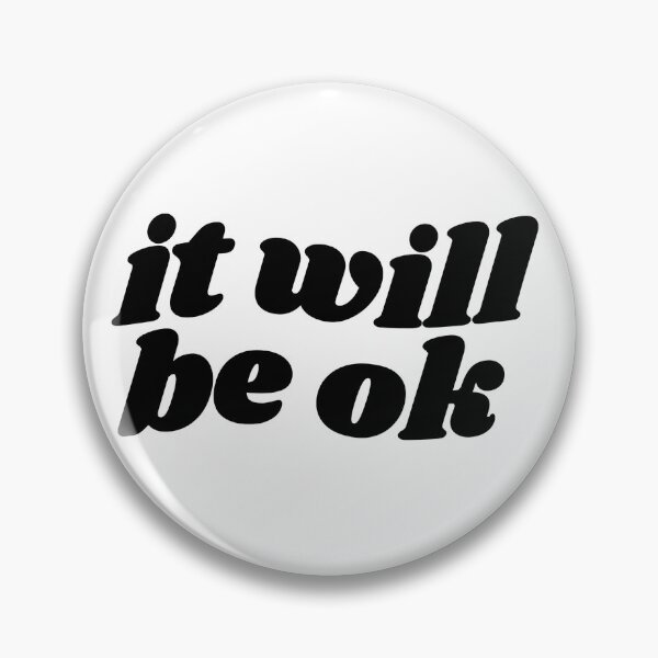Item preview, It will be ok - black quote designed and sold by Cre8iveCat.