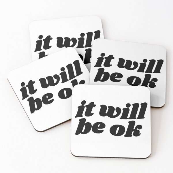Item preview, It will be ok - black quote designed and sold by Cre8iveCat.