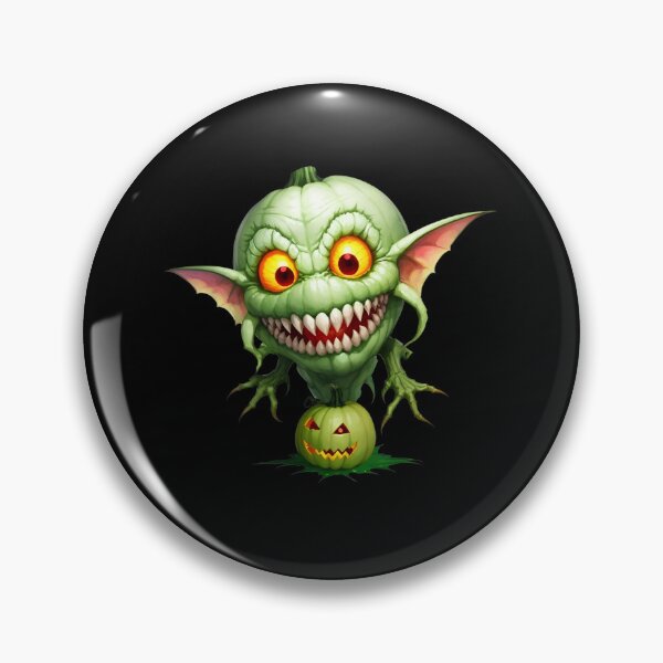 Item preview, Mischievous Goblin in Pumpkin designed and sold by WitMeme.