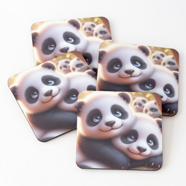 Item preview, Cuddling Pandas 4 designed and sold by PANDALOVEART.