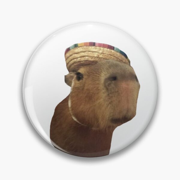 Item preview, Capybara wearing sombrero  designed and sold by SillyLittleSnek.
