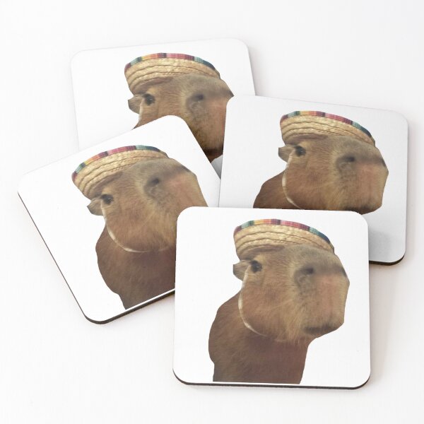 Item preview, Capybara wearing sombrero  designed and sold by SillyLittleSnek.