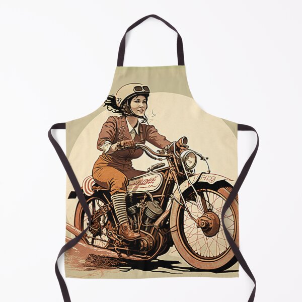 Item preview, Retro Biker Woman designed and sold by ianearthcore.