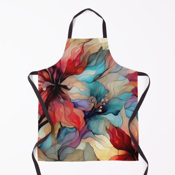 Item preview, Spring Vibe “Stained Glass” design - floral, leaves and colourful designed and sold by Chestnut Falls Studio.