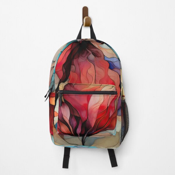 Item preview, Spring Vibe “Stained Glass” design - floral, leaves and colourful designed and sold by Chestnut Falls Studio.